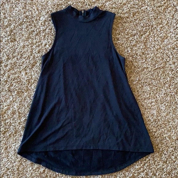 RO&DE Mock-Neck Sleeveless Shirt - Picture 2 of 3